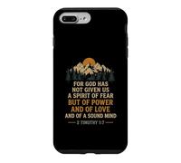 Carcasa para iPhone 7 Plus/8 Plus Porque Dios no Nos ha Dado un Espíritu de Miedo Versículo