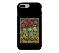 Carcasa para iPhone 7 Plus/8 Plus Póster Retro de Ciencia ficción OVNI Tres sabios Alien