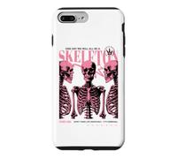 Carcasa para iPhone 7 Plus/8 Plus Póster sarcástico Divertido de semitono sarcástico de anatomía Esqueleto Rosa gótico