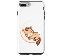 Carcasa para iPhone 7 Plus/8 Plus Potro Dormido en la Luna - Ilustración Animal