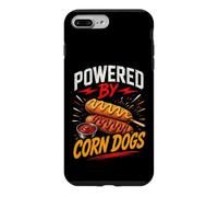 Carcasa para iPhone 7 Plus/8 Plus Powered by Funny Corn Dogs Saying Humor Joke Gag