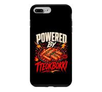 Carcasa para iPhone 7 Plus/8 Plus Powered by Tteokbokki Funny Korean Food Saying Humor Joke G