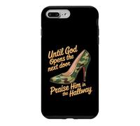 Carcasa para iPhone 7 Plus/8 Plus Praise God In Hallway Until He Opens Next Door -