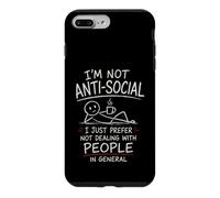 Carcasa para iPhone 7 Plus/8 Plus Prefiero no Tratar con Gente Divertido Anti-Social