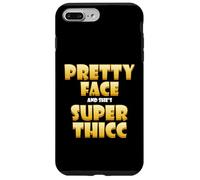 Carcasa para iPhone 7 Plus/8 Plus Pretty Face and Shes Super Thicc Funny Video Thick Meme