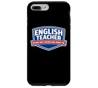 Carcasa para iPhone 7 Plus/8 Plus Profesor de inglés Porque los Profesores de matemáticas Necesitan héroes Demasiado Divertidos