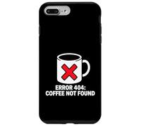 Carcasa para iPhone 7 Plus/8 Plus Programmer Coder Error 404 Coffee Not Found Tech