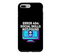 Carcasa para iPhone 7 Plus/8 Plus Programmer Introvert Error 404 Social Skills Not Found
