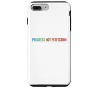 Carcasa para iPhone 7 Plus/8 Plus Progress Not Perfection Motivational Quote Inspire Mindset