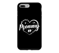 Carcasa para iPhone 7 Plus/8 Plus Promocionado a Mommy EST 2027 Pronto to be New Mom Finally Heart