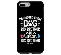 Carcasa para iPhone 7 Plus/8 Plus Promoted from Dog Big Brother to Human Brother EST. 2026 Bro