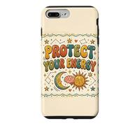 Carcasa para iPhone 7 Plus/8 Plus Protege tu energía Bienestar Espiritual Salud Mental Divertida