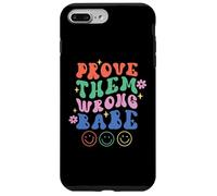 Carcasa para iPhone 7 Plus/8 Plus Prove Them Wrong Babe Retro Ondulado Texto Groovy