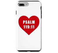Carcasa para iPhone 7 Plus/8 Plus Psalm 119:11 - Thy Word Have I Hid in Mine Heart Reference