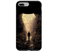 Carcasa para iPhone 7 Plus/8 Plus Psalms 23:4 Though I Walk Through The Valley Christian Bible