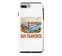 Carcasa para iPhone 7 Plus/8 Plus Puente Golden Gate de San Francisco, California, Vintage