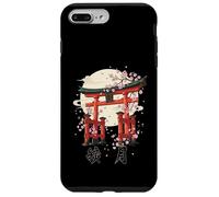 Carcasa para iPhone 7 Plus/8 Plus Puerta Japonesa Torii Cherry Blossom Art Japón Cultura Kanji