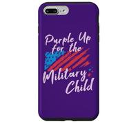 Carcasa para iPhone 7 Plus/8 Plus Purple Up Military Child/Support Family American Flag Star
