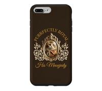 Carcasa para iPhone 7 Plus/8 Plus Purrfectly Royal Meowjesty Retrato de Gato rococó Barroco Divertido