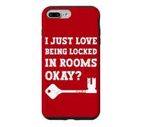 Carcasa para iPhone 7 Plus/8 Plus Puzzles Me Encanta Estar encerrado en Habitaciones Bueno Escape Room