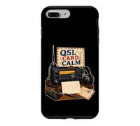 Carcasa para iPhone 7 Plus/8 Plus QSL Card Calm Radio Tarjeta Estación