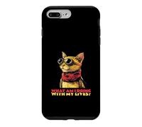 Carcasa para iPhone 7 Plus/8 Plus ¿Qué Estoy Haciendo con mis Vidas (Funny Cat Graphic)