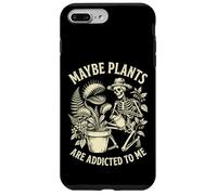 Carcasa para iPhone 7 Plus/8 Plus Quizás Las Plantas Son adictas a mí Jardinería Esqueleto