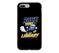 Carcasa para iPhone 7 Plus/8 Plus Race You To The Library Funny Reading Book Lover Librarian