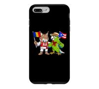 Carcasa para iPhone 7 Plus/8 Plus Raíces rumanas puertorriqueña Bandera Rumania Puerto Rico