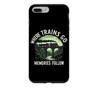 Carcasa para iPhone 7 Plus/8 Plus Railfan - Amante de la Locomotora y Fan del ferrocarril
