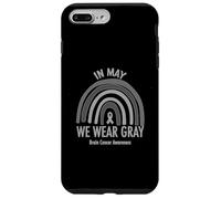 Carcasa para iPhone 7 Plus/8 Plus Rainbow In May We Wear Grey Brain Cancer Awareness Month