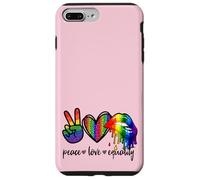 Carcasa para iPhone 7 Plus/8 Plus Rainbow Lips Leopard Heart Decor Women Peace Love Equality