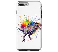 Carcasa para iPhone 7 Plus/8 Plus Rainbow T Rex French Bulldog Dinosaur