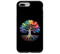 Carcasa para iPhone 7 Plus/8 Plus Rainbow Trees Life LGBTQ Lesbianas Orgullo Gay Bandera Aliado