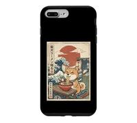 Carcasa para iPhone 7 Plus/8 Plus Ramen Shiba Inu Dog Japón Ukiyo-e Style Great Wave Art