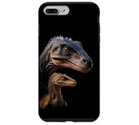 Carcasa para iPhone 7 Plus/8 Plus Raptor Dad/Mom & Baby Graphic Design Adult & Kids (Black)