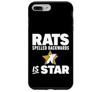 Carcasa para iPhone 7 Plus/8 Plus Rats Spelled Backwards is Star Meme Rat Animal Lover