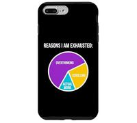 Carcasa para iPhone 7 Plus/8 Plus Razones por Las Que Estoy agotado Pensar Demasiado en el Trabajo de Desplazamiento Agotamiento