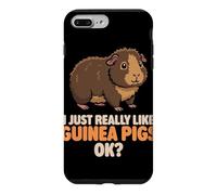 Carcasa para iPhone 7 Plus/8 Plus Realmente me Gustan los Conejillos de Indias Ok Cute Teddy Guinea Pig