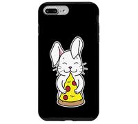 Carcasa para iPhone 7 Plus/8 Plus Rebanada de Pizza Happy Bunny Abrazando