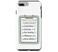 Carcasa para iPhone 7 Plus/8 Plus Recordatorio de hábitos saludables de diseño de Lista de verificación de SelfCare