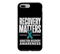 Carcasa para iPhone 7 Plus/8 Plus Recovery Matters Concientización sobre la adicción al Alcohol a Las Drogas Verde Azulado