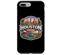 Carcasa para iPhone 7 Plus/8 Plus Recuerdo de Houston Texas City State Vintage Viaje Memorabilia