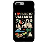 Carcasa para iPhone 7 Plus/8 Plus Recuerdo de Viaje I Love Puerto Vallarta México