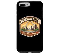 Carcasa para iPhone 7 Plus/8 Plus Recuerdo del Parque Nacional Gateway Arch Missouri Memorabilia