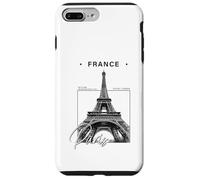 Carcasa para iPhone 7 Plus/8 Plus Recuerdo Minimalista de Viaje de la Torre Eiffel de París
