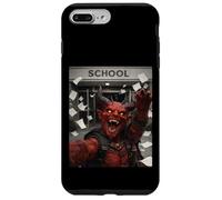 Carcasa para iPhone 7 Plus/8 Plus Red Devil Último Día De Escuela Vacaciones De Verano Divertido Meme Selfie