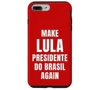 Carcasa para iPhone 7 Plus/8 Plus Red Make Lula Presidente do Brasil Again President Brazil