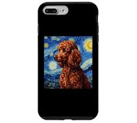 Carcasa para iPhone 7 Plus/8 Plus Red Poodle Dog Van Gogh Style Starry Night