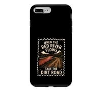 Carcasa para iPhone 7 Plus/8 Plus Red River Flows Take The Dirt Road Humor Adulto
